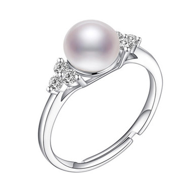 FRESHWATER PEARL RING - BUTTERFLY